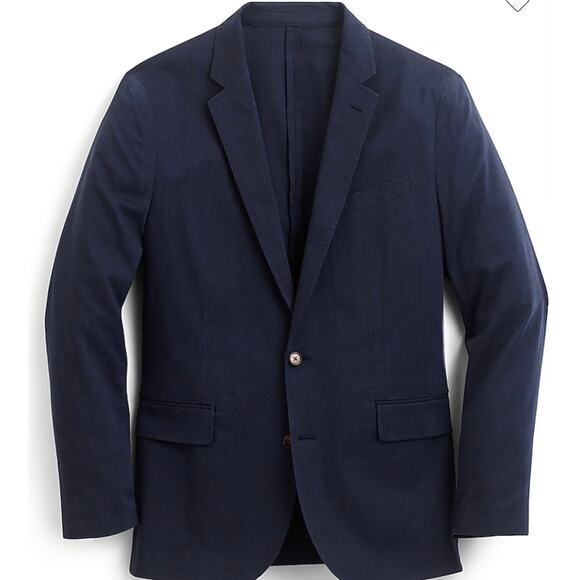 J. Crew Ludlow Slim-fit unstructured suit jacket in stretch cotton - Picture 1 of 7